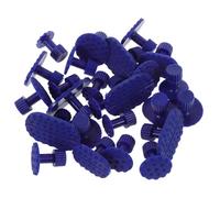 jojofuny Kit de Reparación de Abolladuras para Coche Fácil de Usar 5 Extractores de Plástico Azul, Diseño de Placa de Succión para Mecánicos Profesionales y Aficionados al Bricolaje