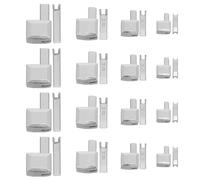 jojofuny Kit de Reparación de Cremallera Metálica con Accesorios de Retención y Tope Antideslizante Compatible con Chaquetas Maletas y Mochilas Fácil Instalación y Uso