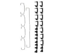 jojofuny Kit Estabilizador Teclado Mecánico 6.25u y 2u para Pc, Accesorios DIY, Compatibilidad Gh60 87, Color Negro, Uso para Teclados Mecánicos Personalizables