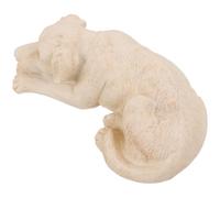 jojofuny Lápida Conmemorativa para Mascotas de Resina, Estatua Funeraria para Perros, Color Beige, Decoración Exterior para Jardín, Piedra Memorial Resistente para Homenaje al