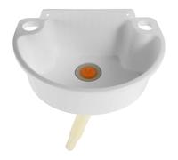 jojofuny Lavabo Pequeño de Pared en Plástico Blanco con Diseño Compacto y Fácil Limpieza Adecuado para Baños Pequeños y Espacios Reducidos