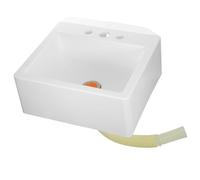 jojofuny Lavabo Pequeño de Pared Fregadero Compacto de Plástico Instalación sin Taladro para Baños Pequeños para Duchas y Viviendas de Alquiler