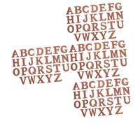 jojofuny Letras Marrones De Madera Alfabeto Recortes De Letras Artesanía Cortar Letras Junta Muro Para Letras Del Tablón De Anuncios Decoración Pequeño Coffee 26 Piezas X 4