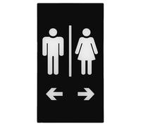 jojofuny Letrero Acrílico para Baño Hombre y Mujer Autoadhesivo Placa Señalización Puerta Aseo Decoración Duradera para Oficina Hotel y Espacios Públicos