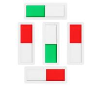 jojofuny Letrero de Puerta 5 Piezas 10x4 Cm Color Claro sin Texto Indicador Deslizante de Ocupado y Vacío para Baño Oficina Hogar Señal de Privacidad Fácil de Usar