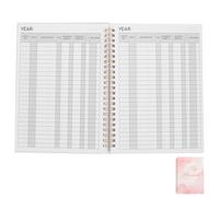 jojofuny Libro de Registro de Cheques Marble Rojo Claro Cuaderno de Gestión Financiera Personal Registro de Chequera Compacto y Ligero para Control de Cuentas Bancarias Accesorio de