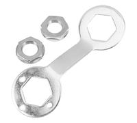 jojofuny Llave Inglesa de Doble Extremo para Embrague de Lavadora 36/38 Mm, Herramienta Manual de Reparación Dados Antideslizantes, Kit Metálico para Mantenimiento y Repuestos del Hogar