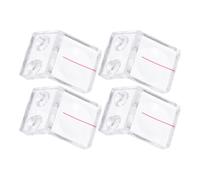 jojofuny Lupa para Carpintería Doble Orificio 4 Piezas, Placa Deflectora de Plástico Transparente, Accesorio para Herramientas de Madera de Mesa, Adecuado para Proyectos Detallados