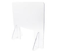 jojofuny Mampara Divisora Protectora contra Estornudos de Acrílico Transparente 40x40 Cm, Protector Autónomo para Escritorio y Encimera, Barrera para Oficina y Espacios de Trabajo