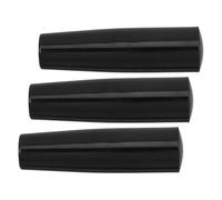 jojofuny Manija Giratoria de Baquelita Negra M12X100 MM para Tenedor de Barbacoa 3 Piezas Mango Resistente al Calor Repuesto para Asador Empuñadura Térmica Segura para Parrilla