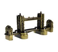jojofuny Maqueta Decorativa de Aleación del Puente Torre de Londres, Escultura Histórica Europea en Metal para Decoración de Hogar y Oficina, Adorno Artístico para Fotografía y Colección,