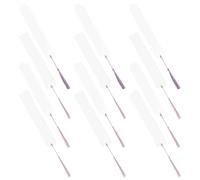 jojofuny Marcadores Acrílicos Transparentes con Borlas 40 Piezas Ovalados y Rectangulares Marcapáginas en Blanco para Lectura Manualidades y Material Escolar Etiquetas Colgantes para