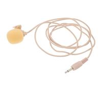 jojofuny Micrófono de Solapa de Condensador Beige con Alta sensibilidad y diseño Clip-on para podcasts y Uso Personal, Mini micrófono portátil para grabación de Video y reuniones Online