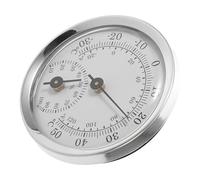 jojofuny Mini Higrómetro Analógico para Humidores, Lector de Humedad Lente de Plástico, Tamaño Portátil, Monitor de Temperatura y Humedad para Interiores y Exteriores, Uso en Hogar y