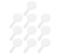 jojofuny Mini Pizarra Blanca Portátil de Doble Cara 10 Unidades Tamaño Pequeño Redondo Superficie de Borrado Seco Paleta de Votación para Aula y Uso Escolar