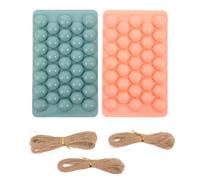 jojofuny Molde para Jabones de Silicona con Forma de UVA, 33 Celdas, Fácil de Desmoldar para DIY y Manualidades en Familia
