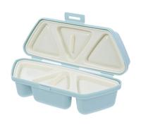 jojofuny Molde para Onigiri de Arroz 6 Cavidades Plegable Azul Claro Juego de Moldes para Sushi Portátil Caja de Almuerzo Compacta para y Picnic Musubi Fácil de Transportar