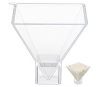 jojofuny Molde para Pirámide de Silicona Transparente para Manualidades Resina, Molde Piramidal Novedoso para Decoración del Hogar y Artesanía Decorativa