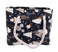 jojofuny Neceser de Ducha Plegable Bolsa Organizadora Resistente de Lona Color Azul Oscuro Portátil para Gimnasio y Uso Diario Cesta Cosmética Multifuncional