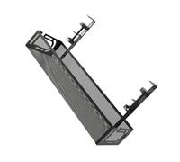 jojofuny Organizador de Cables Metálico para Debajo de Escritorio sin Taladro Bandeja de Almacenamiento para Gestión de Cables Soporte Resistente para Oficina y Hogar Modelo Grande