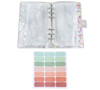 jojofuny Organizador de Dinero Transparente Multifunción en Papel, Ligero y Fácil de Llevar, para Recibos y Tarjetas, Adecuado para Escuela y Hogar, 1 Set Portátil