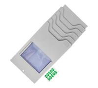 jojofuny Organizador de Tarjetas de Pared 2 Piezas Estante Colgante 5 Bolsillos para Control de Materiales Tarjetero Plástico Resistente para Gestión de Inventario Almacén