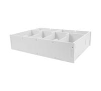 jojofuny Organizador para Cajón de Oficina 6 Divisores, Caja Plástica para Billetes y Monedas, Almacenamiento Compacto para Recibos, Uso en Caja Registradora de Negocio