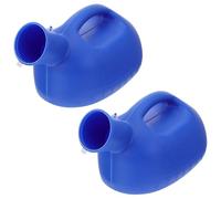 jojofuny Orinal Fácil de Transportar y Estable 2000ml Portátil para Hombres Mayores con Tapa, Plástico Resistente Paquete de 2 Unidades para Uso Nocturno y Cama