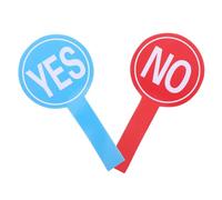 jojofuny Paletas de Votación para Aula 15x30 Cm de Tablero de Espuma, 2 Unidades (sí y No), Herramientas de Interacción y Evaluación para Estudiantes y Profesores