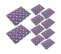 jojofuny Papel de Obsequio Eid Mubarak 20 Hojas 28x20 con Diseño Islámico de Luna, Estrella y Castillo en Azul Oscuro para Festivales Musulmanes, Bricolaje y Decoración de Ramadán