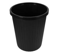 jojofuny Papelera de Basura Pequeña sin Tapa Diseño de Veta de Madera Anillo de Sujeción Extraíble Cubo de Plástico para Oficina y Hogar Organizador de Residuos Práctico y Decorativo