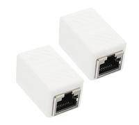 jojofuny Paquete de 2 Conectores de Acoplador Ethernet para Cables de Red Cat5e/cat5/cat6 Acoplador Hembra a Hembra Color Abs Resistente a Roturas Y Material de Aleación de Zinc