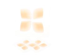 jojofuny Pegatinas de Entrenamiento Auditivo de Silicona Beige en Forma de V, 12 Unidades, Material Transpirable y Conformidad para Corrección Invisible de Orejas