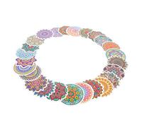 jojofuny Pegatinas Decorativas de Mandala para Portátil y Maleta, Diseño DIY Artístico, Material PVC Resistente, Adhesivo sin Residuos, Uso Escolar y Viaje, Colores Variados
