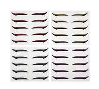 jojofuny Pegatinas para Párpados Autoadhesivas Reutilizables 20 Pares Mixtos de Sombras de Ojos en Colores Oro Negro Rojo y Morado para Maquillaje Natural en Bodas Fiestas y Uso
