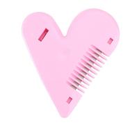 jojofuny Peine de Flequillo Doble Cara para Recorte de Cabello y Reparación de Puntas Abiertas Cortadora Portátil de Acero Rosa para Uso Autoservicio y Cuidado Infantil
