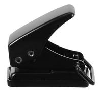 jojofuny Perforadora de Papel Manual Pequeña Negra, Perforadora Orificio para Hojas Sueltas, Punzón Ajustable, Herramienta para Materiales de Encuadernación, Uso en Oficina y Manualidades