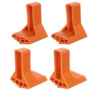 jojofuny Pies de Escalera Antideslizantes 4 Unidades, Almohadillas de Goma en Forma de Abanico, Protectores para Patas Plegables Compatibles Escaleras de Mano, Accesorio para Uso