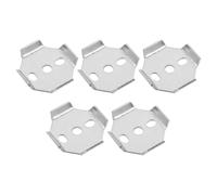 jojofuny Piezas de Hardware para Toallero Baño, 5 Uds Placas de Fijación Cuadradas 35x35 Mm Acero Inoxidable, Soporte de Montaje Resistente para Barra de Toalla y Portarrollos, Accesorio