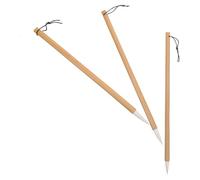 jojofuny Pinceles de Caligrafía Tradicional China y Fácil de Limpiar Juego de 3 Mango de y Pelo de Cabra, Tinta Fiable para y Principiantes en Dibujo al Aire Libre