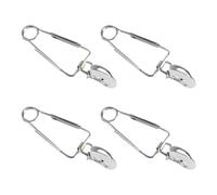 jojofuny Pinzas de Caracol Resorte de Acero Inoxidable Juego de 4 Unidades Plateadas Utensilios Multifuncionales para Mariscos y Cocina Ideales para Fiestas Barbacoas y Servir