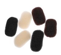 jojofuny Pinzas para Añadir Volumen al Cabello 6 Piezas Accesorio Acolchado Antideslizante para Raíces Clips para Peinar Cabello Negro Marrón y Beige Adecuado para Peinados Cuerpo