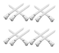 jojofuny Pinzas para Peluquería Metálicas Pequeñas, 12 Unidades, Clips para Cortar y Seccionar el Cabello, Diseño Antideslizante, Ideales para Salón y Uso Diario