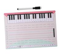 jojofuny Pizarra Musical Borrable de Notas Herramienta de Notación para Enseñanza Musical Práctica y Almacenamiento Compacto para Clases de Piano y Composición