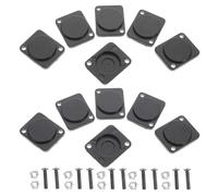 jojofuny Placa Ciega para Montaje en Chasis Compatible Conector Xlr, Cubierta de Pared de Alta Resistencia de Metal, Inserto de Placa Frontal para Bricolaje, 20 Piezas, Uso Versátil