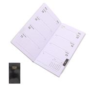 jojofuny Planificador Diario 2026 A5 Tapa de PU Negra Cuaderno Fecha para Oficina y Escuela Agenda Semanal y Mensual Libreta de Notas para Reuniones y Organización Personal