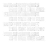 jojofuny Plantillas para Pintura Hueca Mandalas 64 Piezas Reutilizables de PET Flexible Bordes Suaves para DIY Manualidades y Decoración del Hogar
