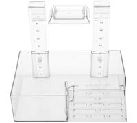jojofuny Plataforma de Asoleamiento Colgante para Tortugas Pequeñas, Acrílico Resistente y Estable, Terraza para Reptiles y Descanso en Acuario, Accesorio para Tanques de Reptiles, Rampa