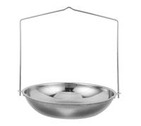 jojofuny Plato para Báscula Colgante de Acero Inoxidable con Cadena Accesorio Industrial para Pesaje Preciso Almacenes y Supermercados Compatible con Básculas Manuales Cocina