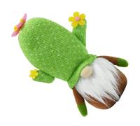 jojofuny Plush Succulent GNOME Decor Faceless Cactus Doll Figurine Cozy Centerpiece For Desk Shelf Photo Setup Portable Home Office Accent